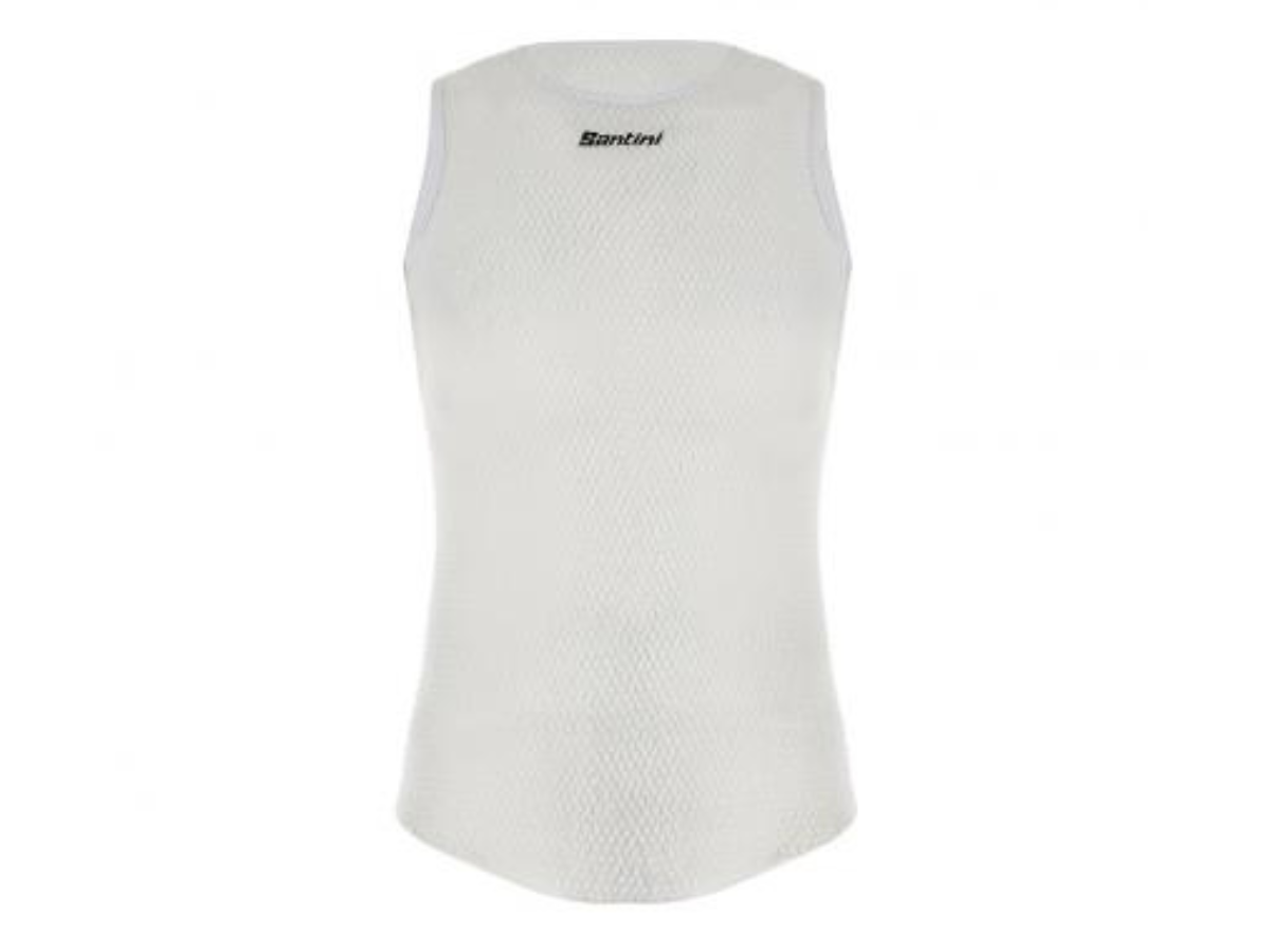 Santini Alpha Winter Baselayer (Sleeveless)-White