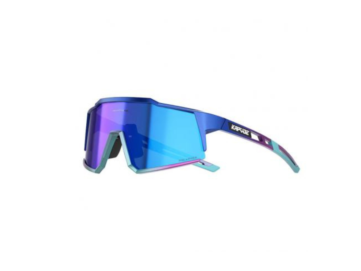 Kapvoe KE9022 Sports Sunglasses Blue/Purple
