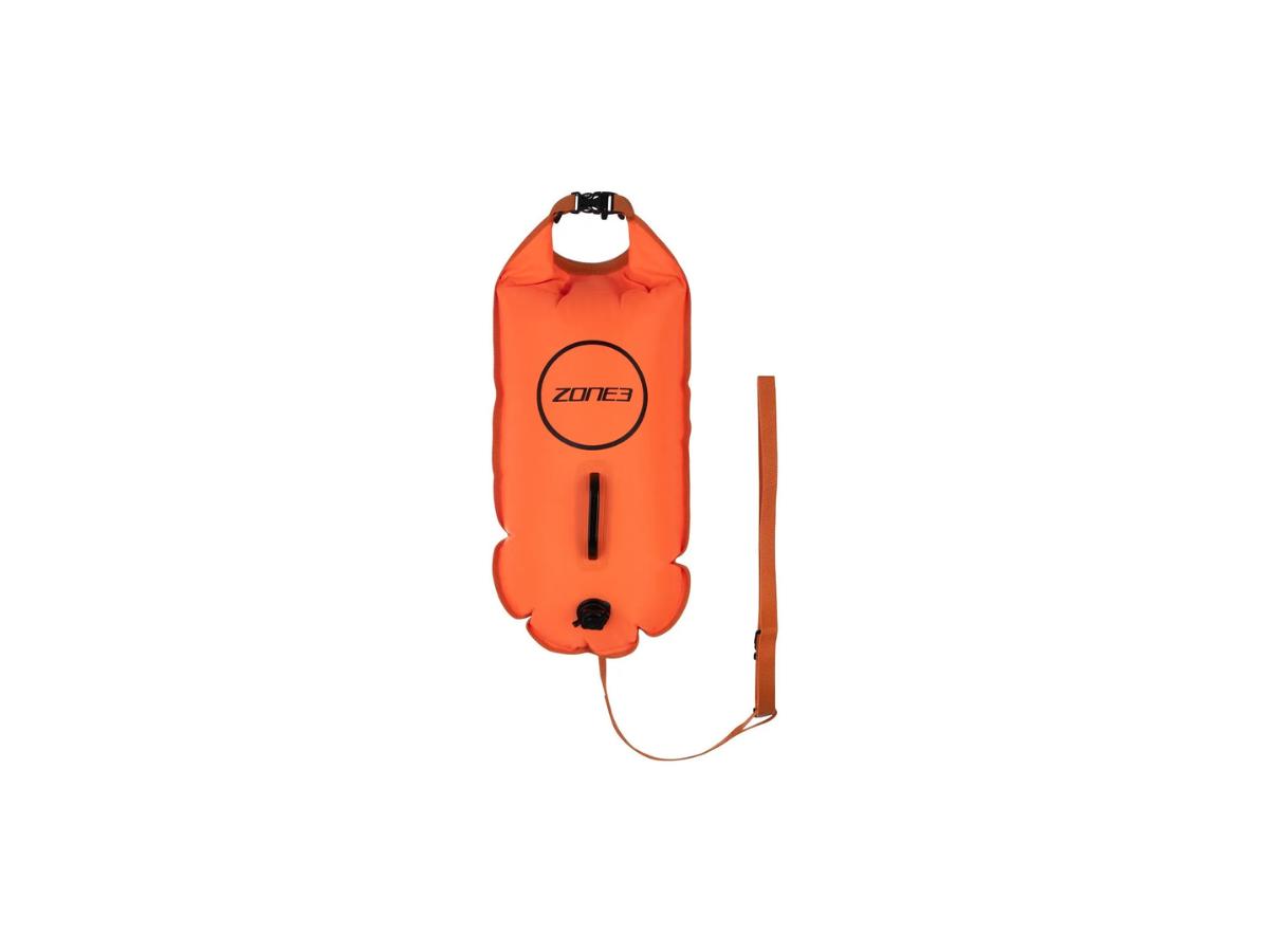 Swim Safety Buoy/Dry Bag - Orange - 28L