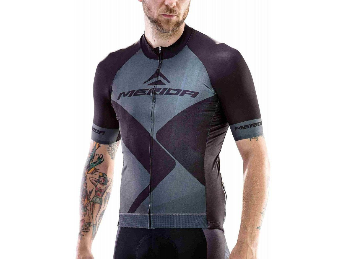 Merida Ss Nizza Jersey-Black/Grey-M