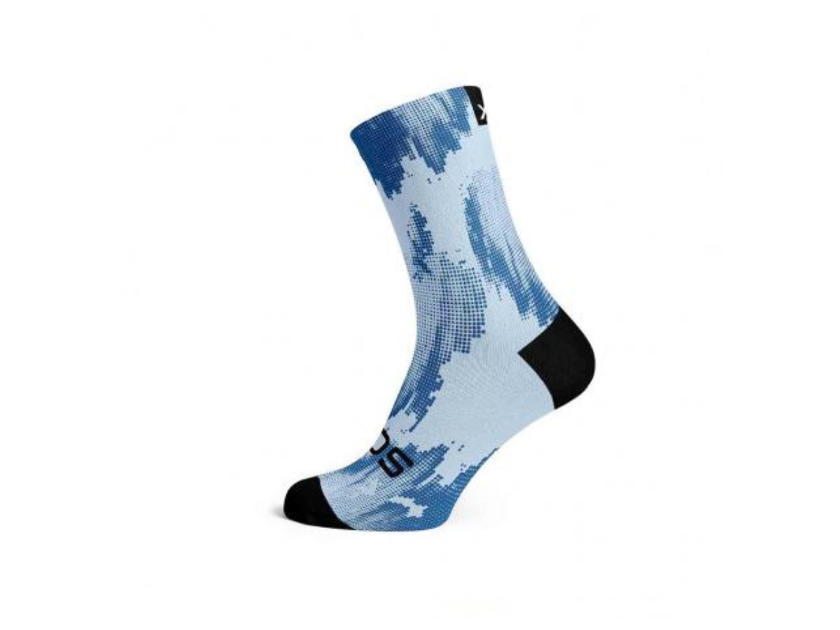 Sox Blue Gravel Minimalist Crew Socks