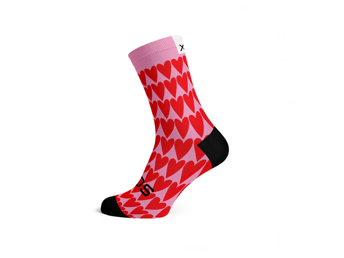 Sox Hearts Casual Crew Socks