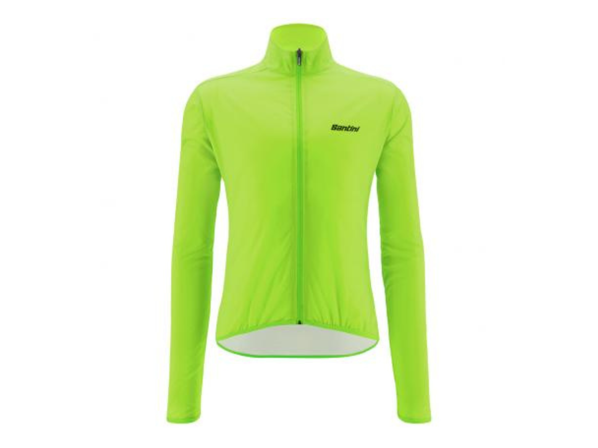 Santini Nebula Wind Jacket-Fluo Green