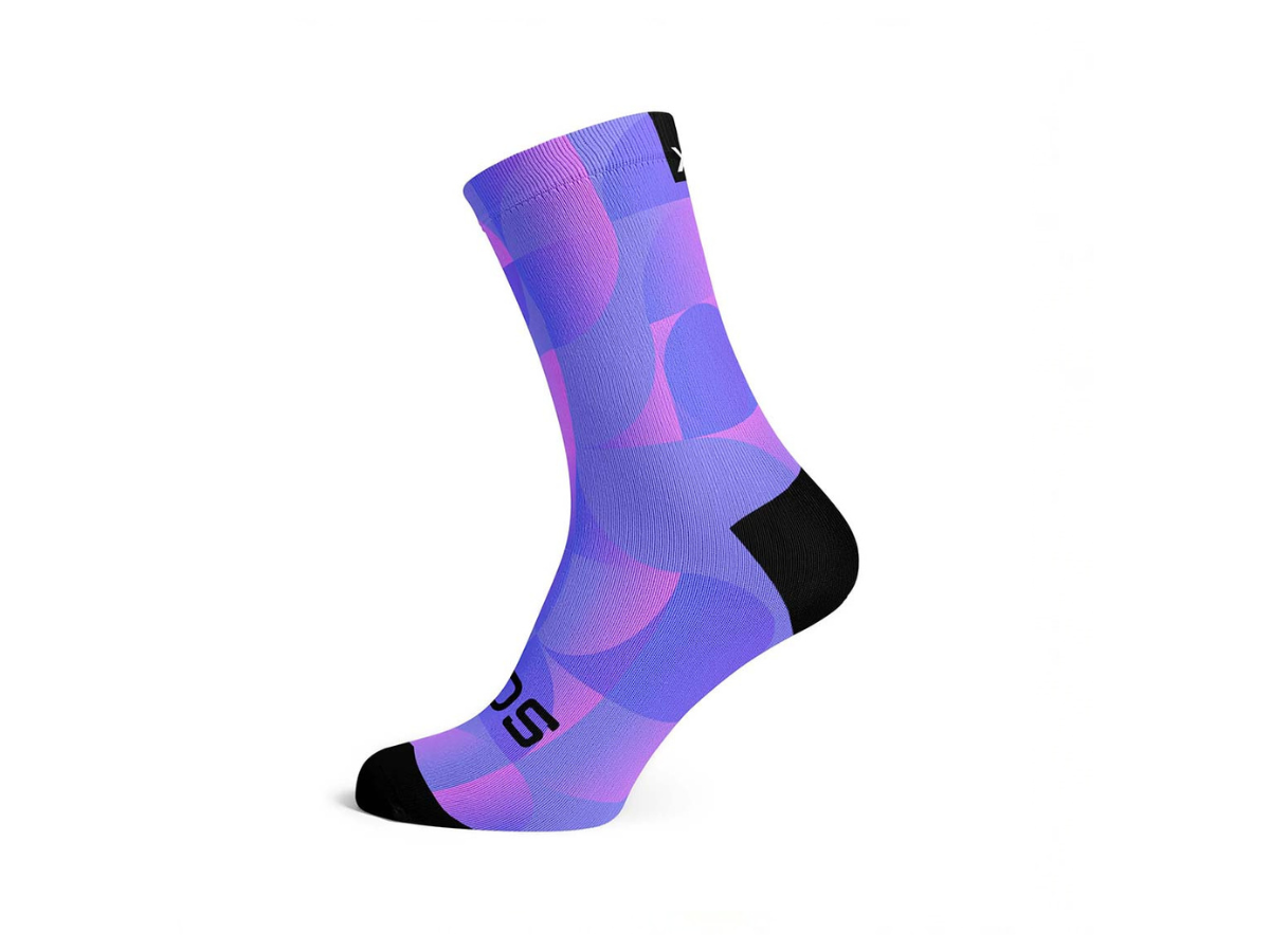 Sox Solid Purple Casual Crew Socks