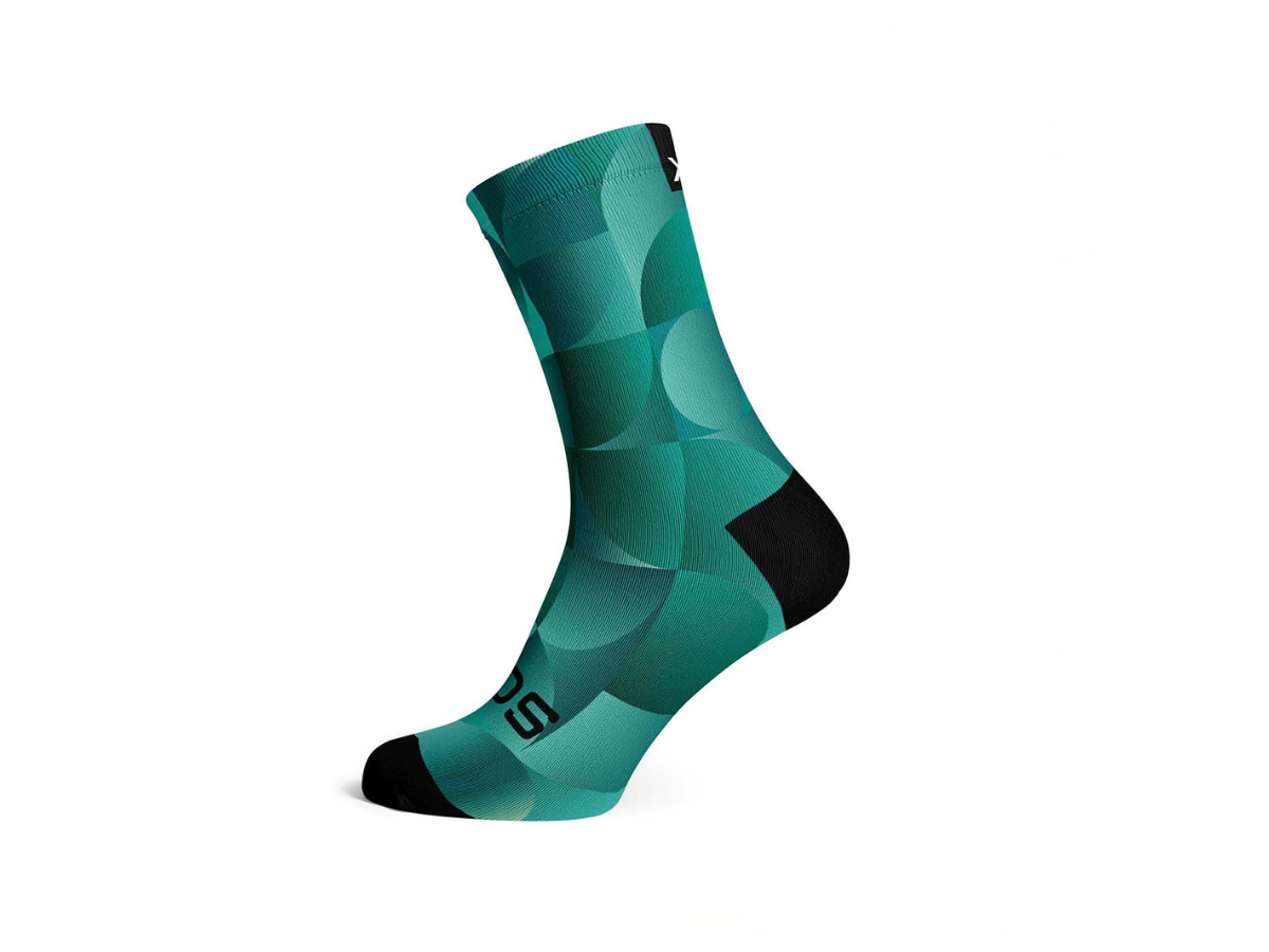 Sox Solid Teal Casual Crew Socks