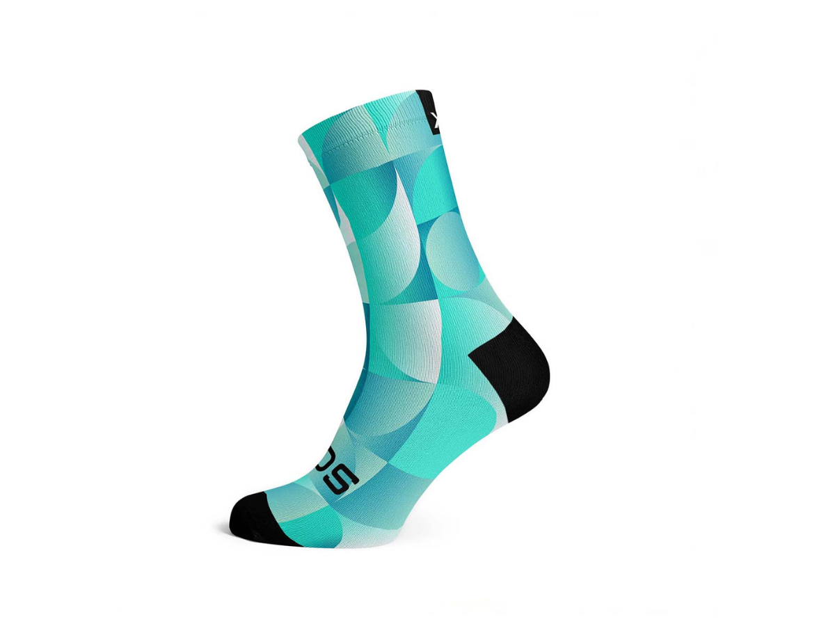 Sox Solid Turquoise Casual Crew Socks