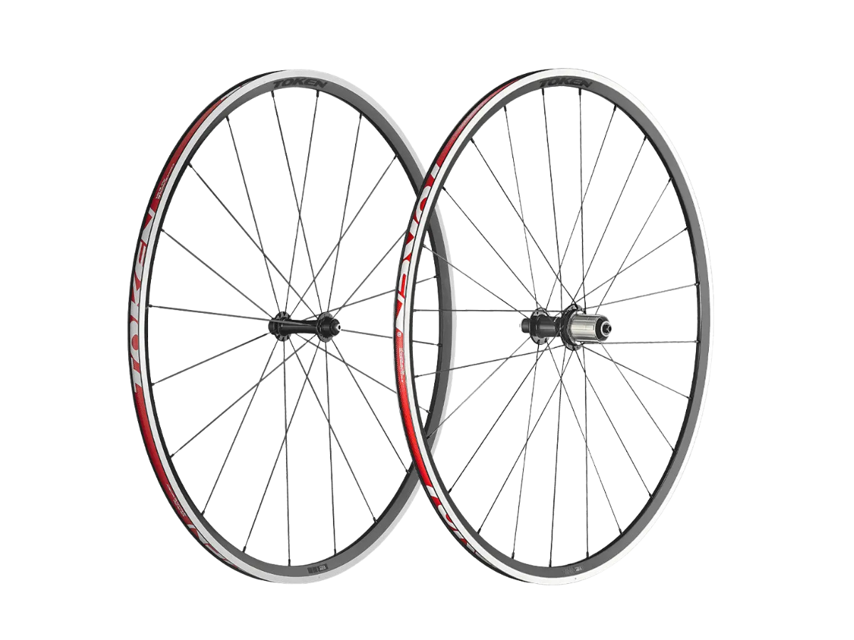 Token Wheel Set Alloy Rim Brake Resolute 22Mm Sram/Shimano 11/12 Speed Bwrc22A/3-Bktstk