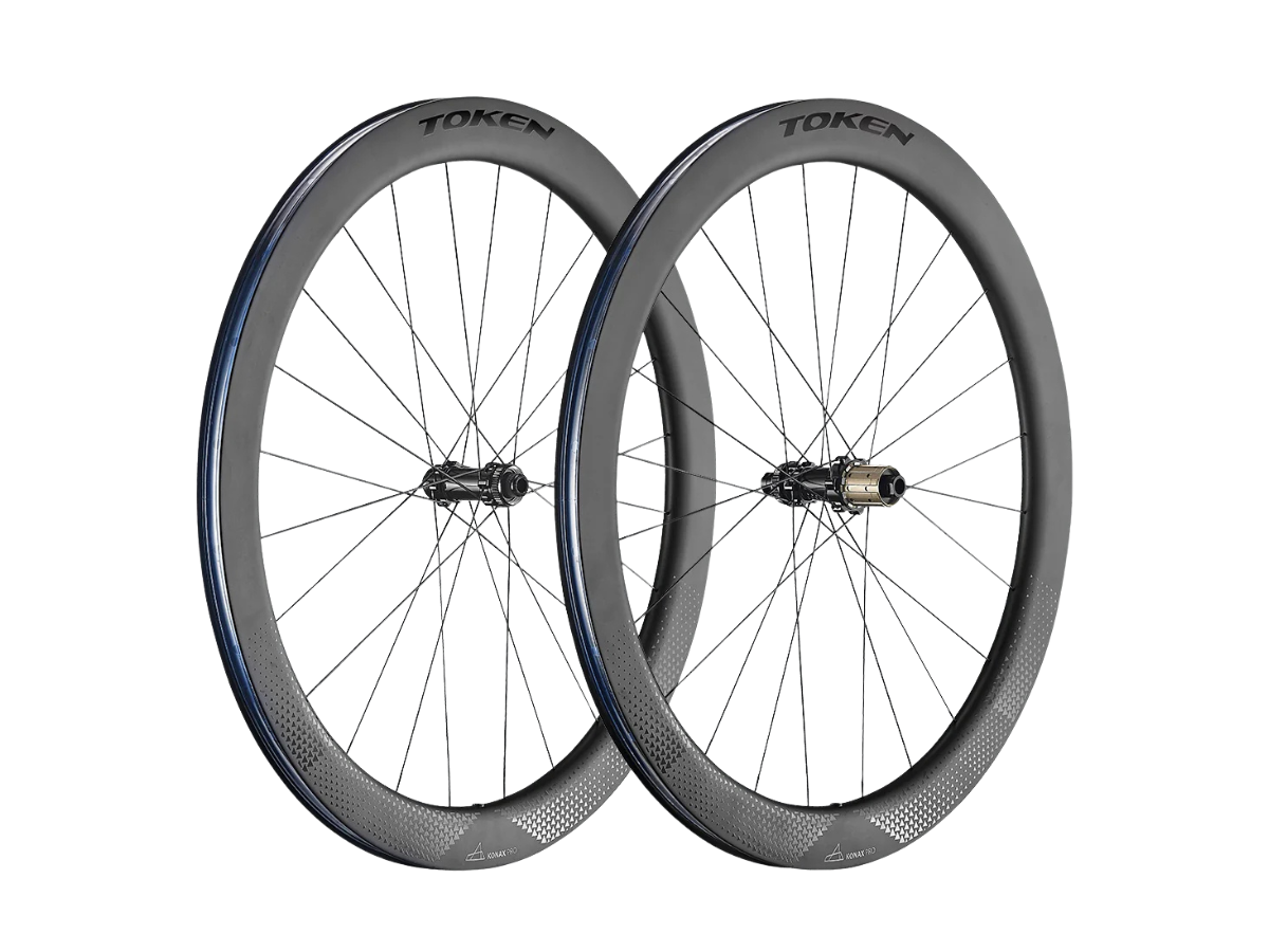 Token Wheelset Carbon Disc Brake Konax Pro 52Mm 11/12 Speed Shimano/Sram Bwrc52D-Tbt-Bkstk