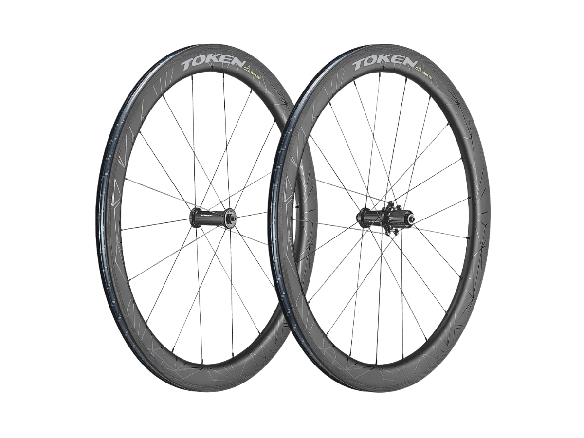 Token Wheelset Konax Pro 52Mm Full Carbon Clincher Rim Brake 11/12 Speed Sram/Shimano Bwrc52/3-Grstk