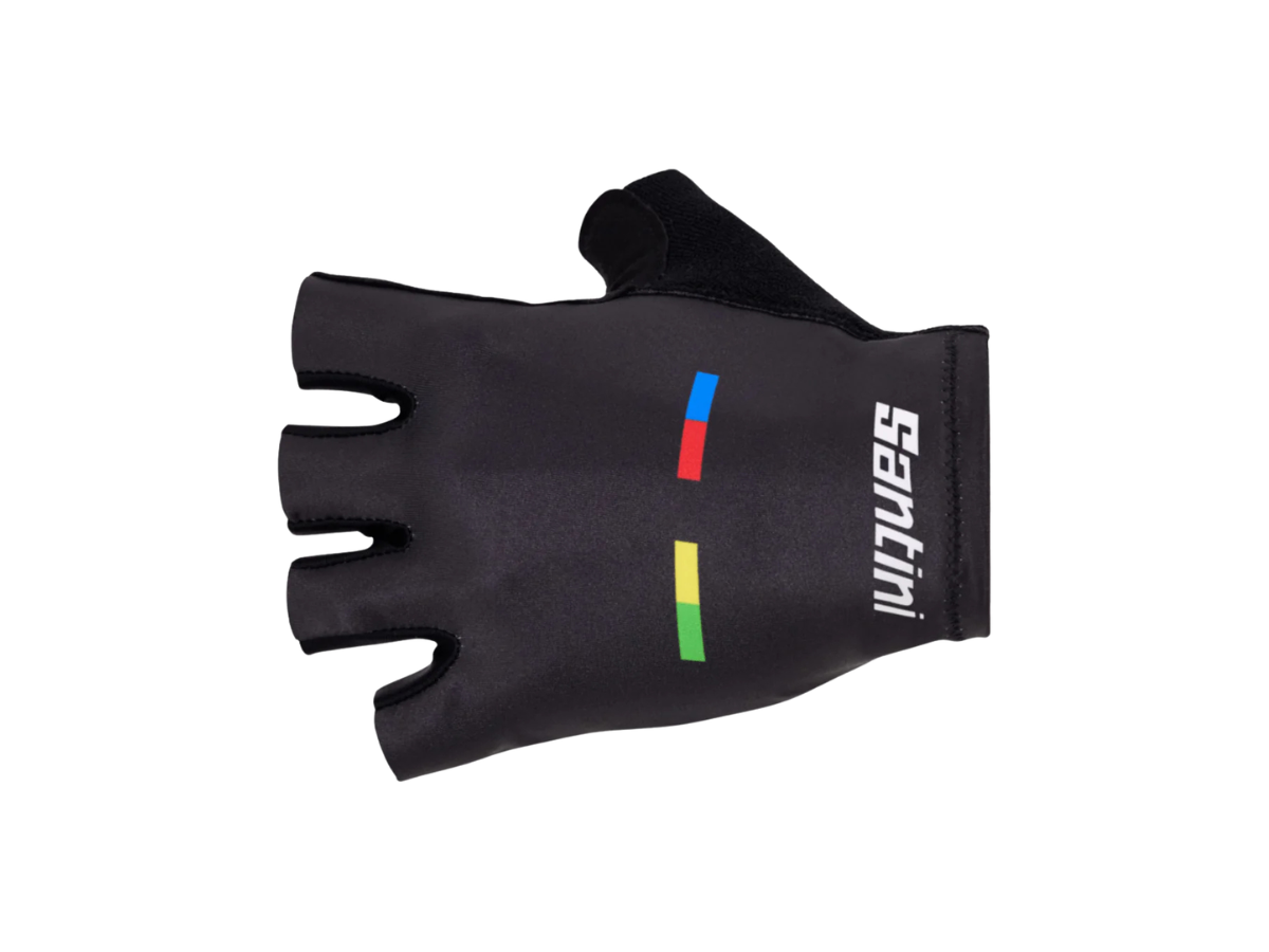 Santini Uci World Champion Gloves-Blk Sz-M