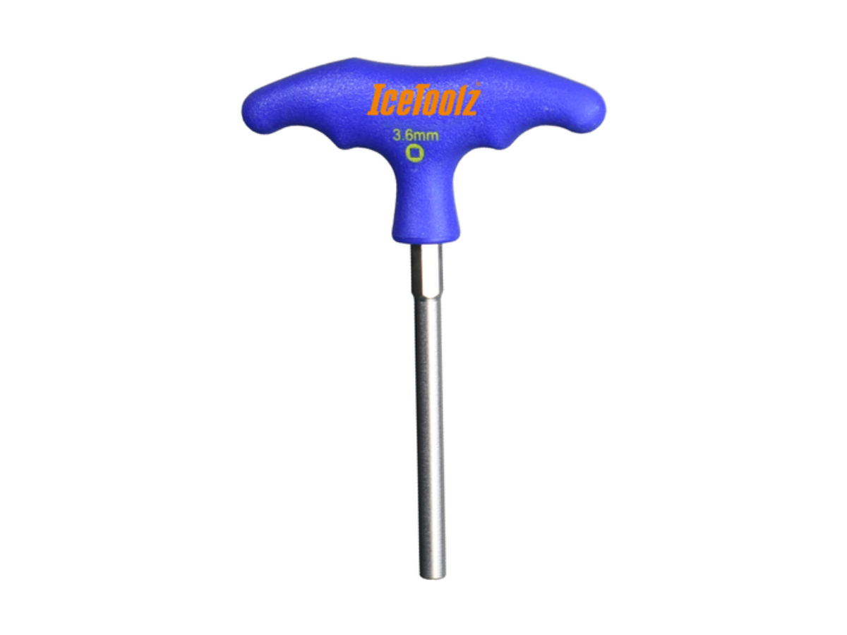 IceToolz 12D6 T-handle of 3.6mm (Square) Spoke Tool.