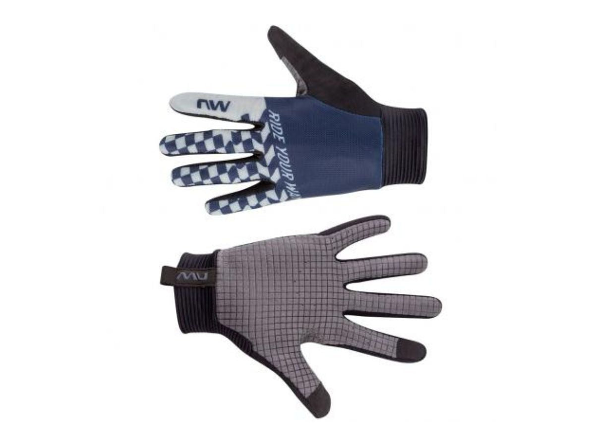 Northwave Air LF Full Gloves-Deep Blue/Light Grey