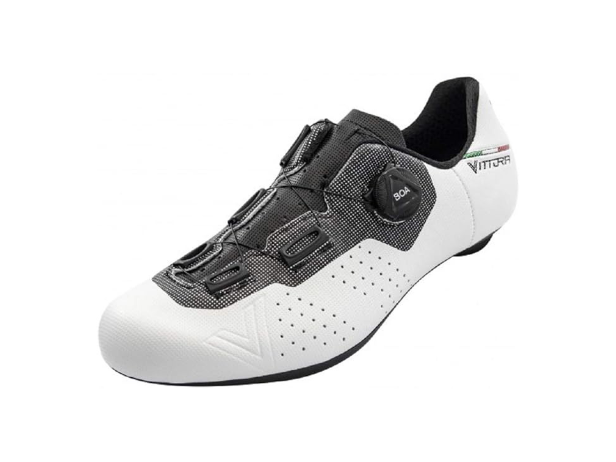 VITTORIA ROAD CYCLING SHOES NYLON SOLE ALISE WHITE/BLACK-42