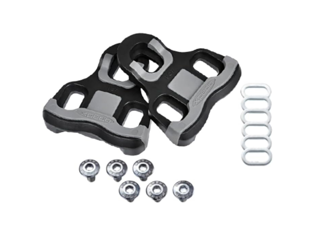 Xpedo Thrust 7 Cleat for Road Pedal (KEO Compatible) 0 Deg Float-Black/Grey