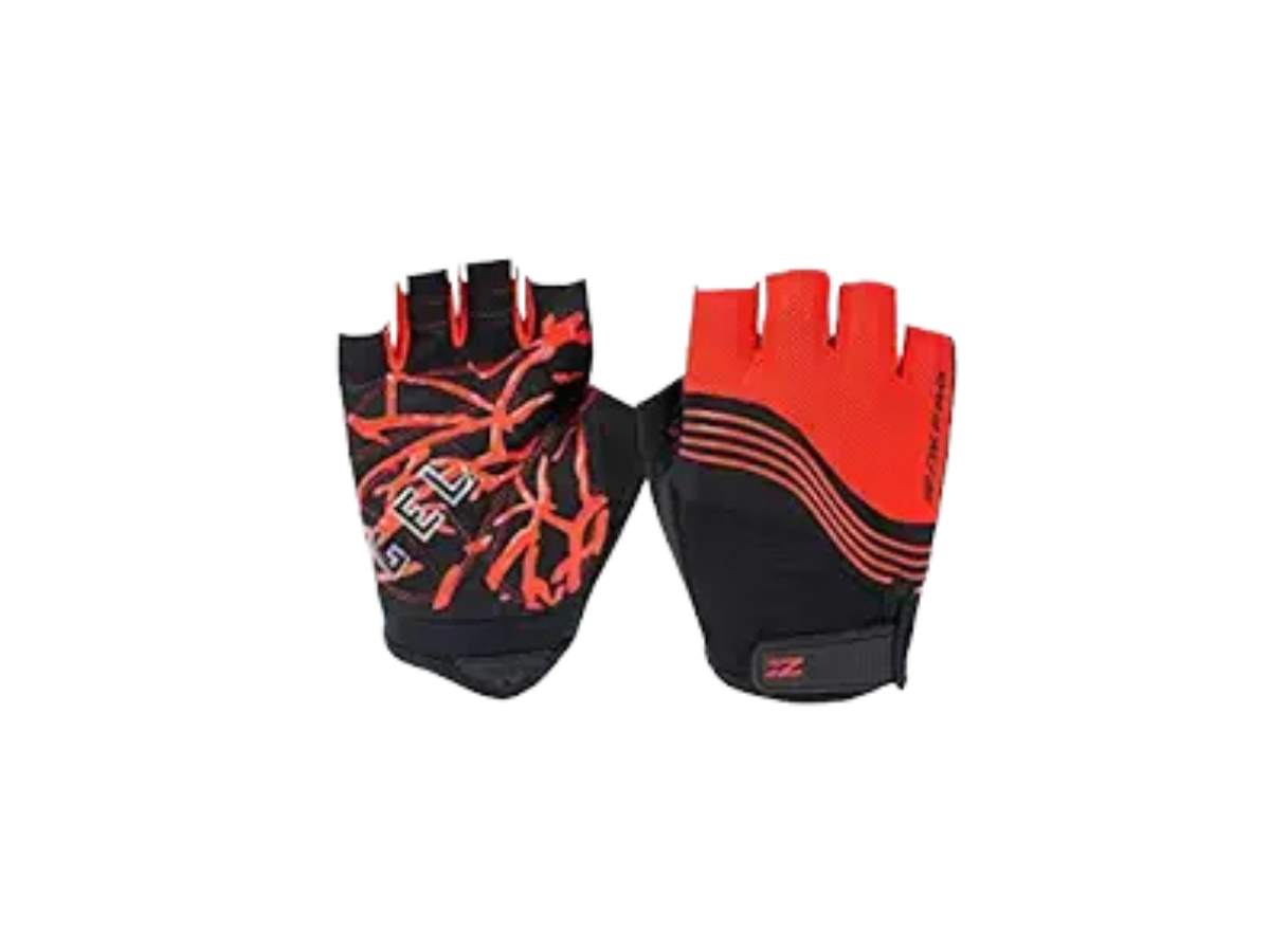 ZAKPRO Cycling Gloves - Gel Series (Red-Small)
