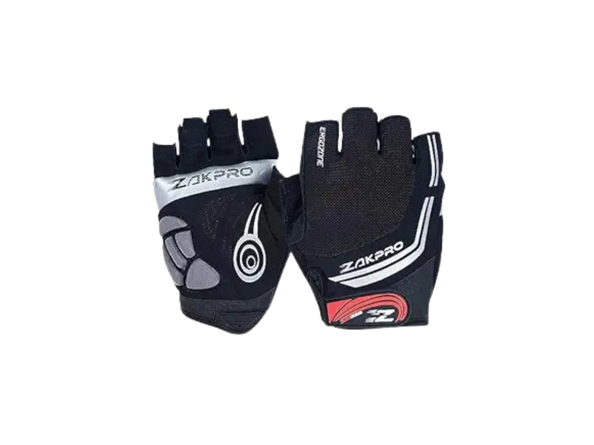 ZAKPRO Cycling Gloves - Hybrid Series (Black-XLarge)
