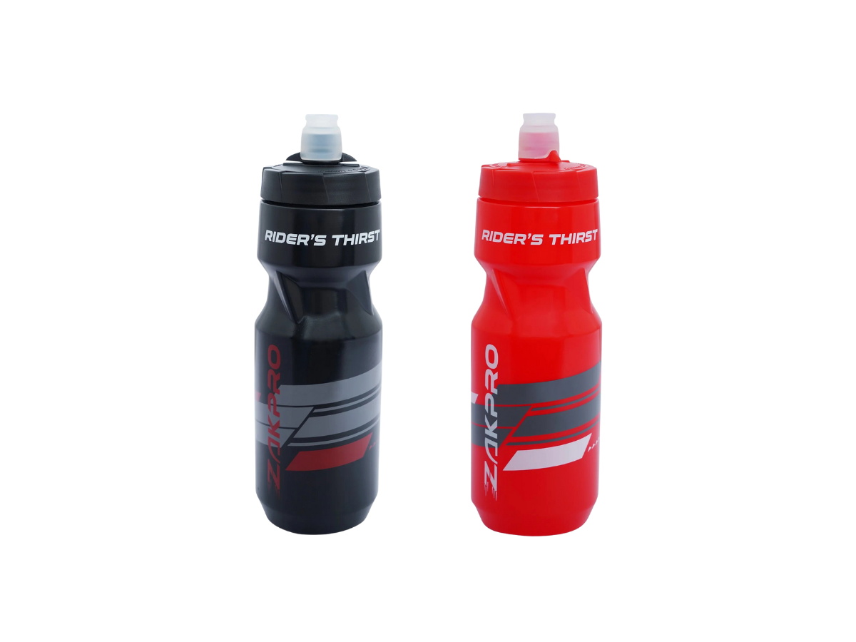 ZAKPRO Rider's Thrist Cycling Water Bottles/Sports water bottles (Black and Red Combo)