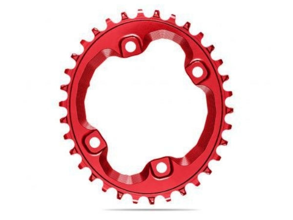 Absolute Black Oval MTB CR 1X 96BCD Shimano XT8000 32T - Red