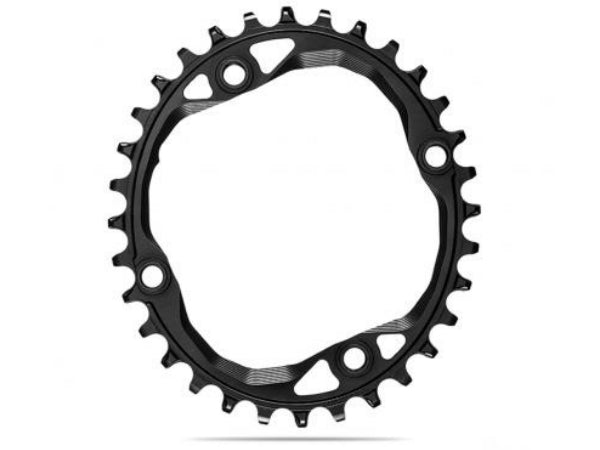 Absolute Black Oval MTB CR 1X  Shimano 104 BCD 34T - Black