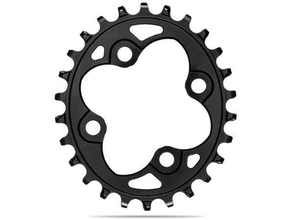 Absolute Black Oval MTB CR 1X  Shimano 64 BCD 28T - Black