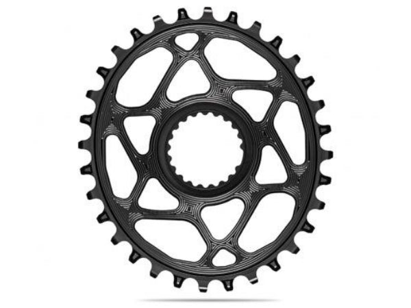 Absolute Black Oval MTB CR 1X Shimano Direct Mount HG+12SPD-28T - Black