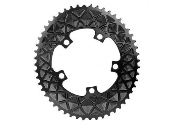 Absolute Black Oval Road CR 2X 110/5 (No SRAM) - 50T - Black