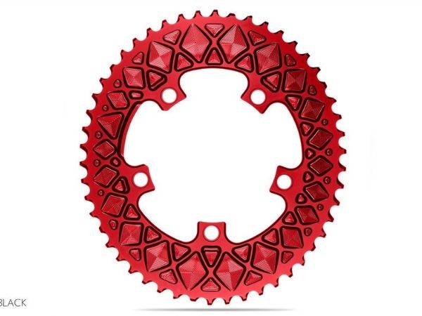 Absolute Black Oval Road CR 2X 110/5 Shimano 50T - Red