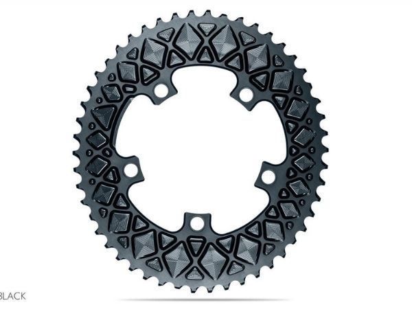 Absolute Black Oval Road CR 2X 110/5 Shimano 52T - Grey