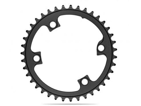 Absolute Black Round Road CR 2X 110/4 Shimano 9100 - 36T - Black