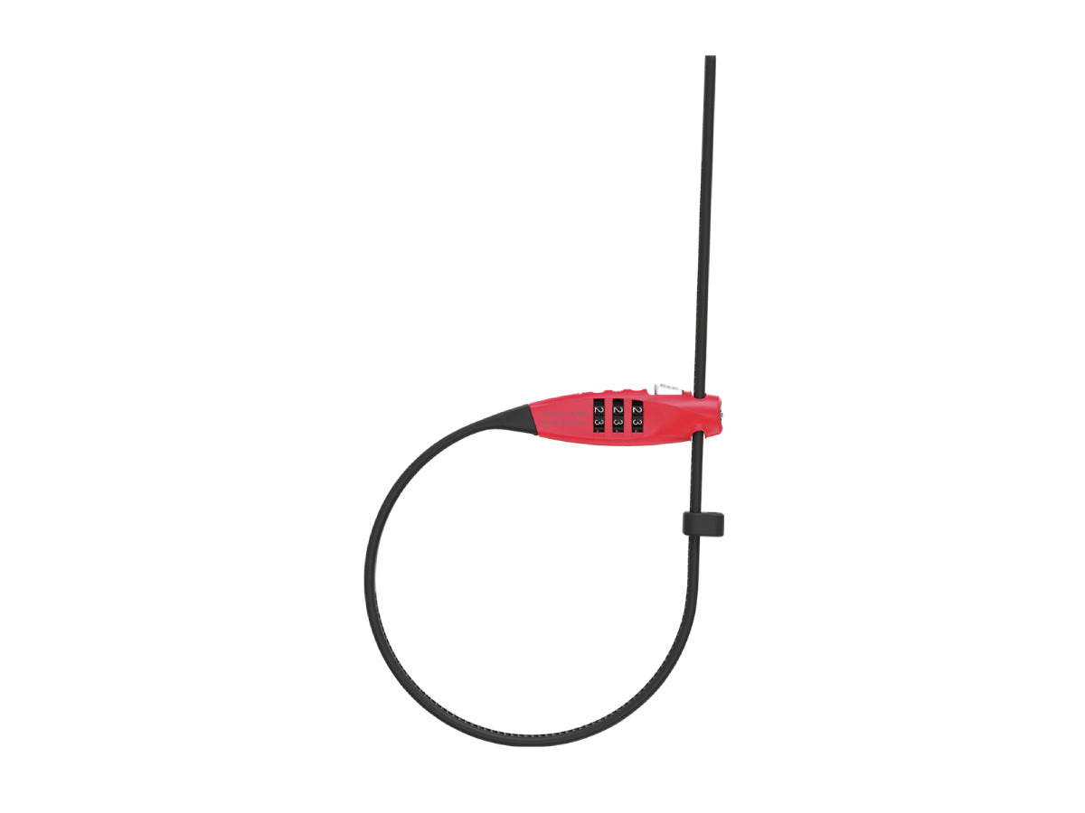 Abus Combiflex Travel Guard Lock - Red