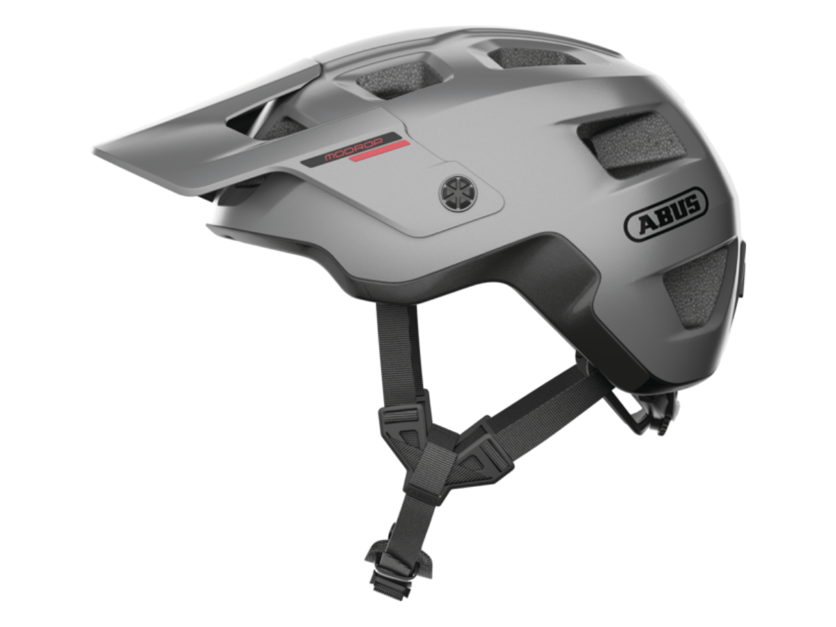 Abus Modrop Helmet - Gleam Silver