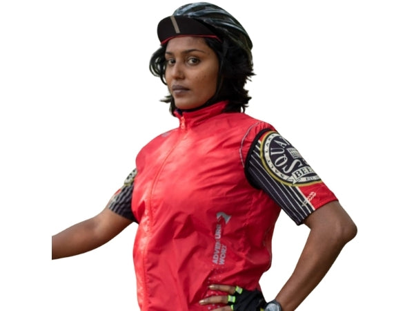 Adventure Worx Wind Proof Cycling Gillet - Ferrari Red