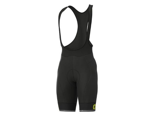 Ale Corsa Bibshorts - Black-Fluo Yellow