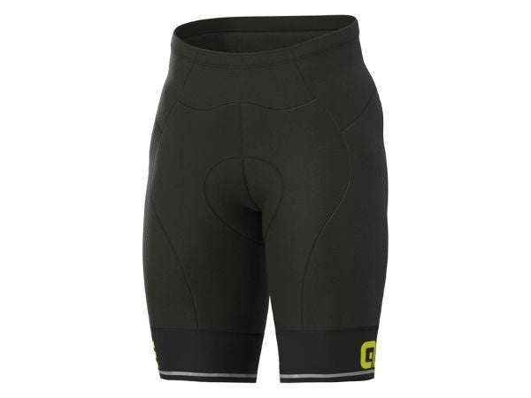 Ale Corsa Shorts - Black-Fluo Yellow