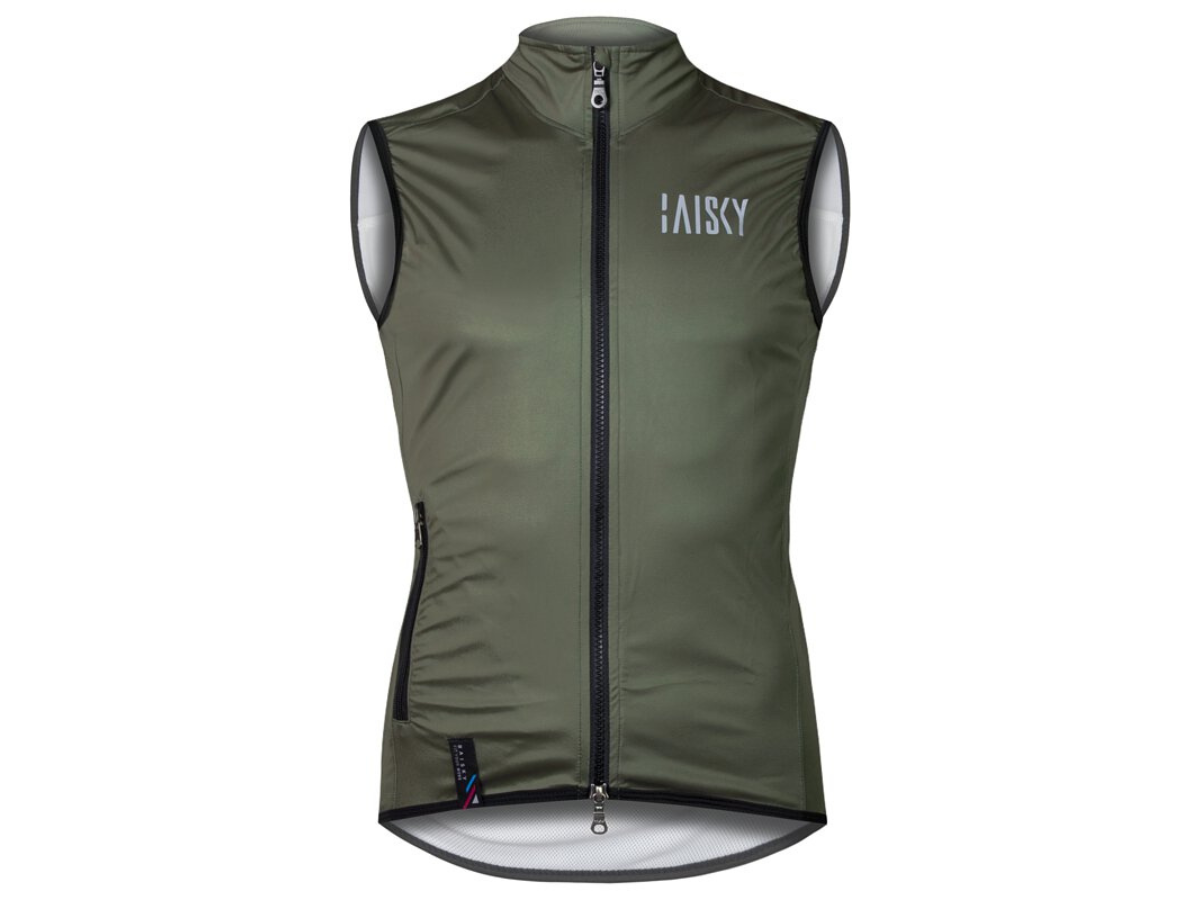 Baisky Double Zipper Wind Vest - Army Green