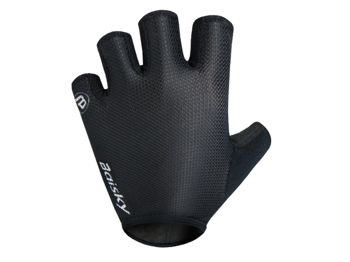 Baisky Half Finger Gloves - Back Black