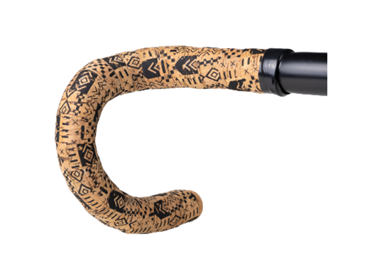 BTP Natural Cork Bartape - Black/Pattern