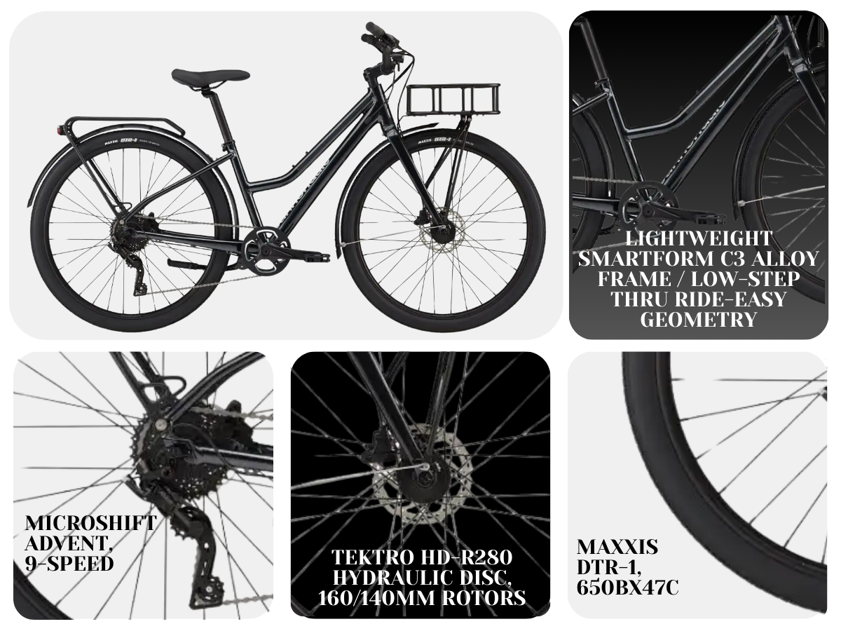 Cannondale Bicycle 27.5 (Cannondale Treadwell EQ DLX D 9S) Blk/Blk M