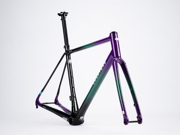 Chapter 2 HURU Climbing Rim Brake Frameset - Green Purple