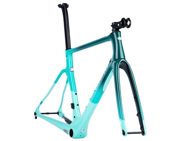 Chapter 2 RERE Aero Road Rim Brake Frameset - Green Aqua