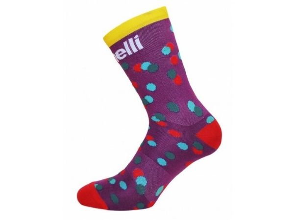 Cinelli Caleido Dots Socks - Purple