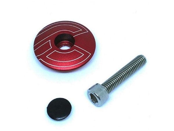 Cinelli Handlebar Top Cap - Red