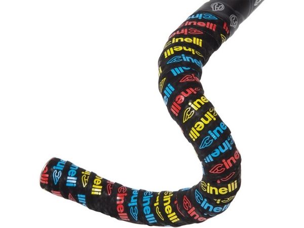 Cinelli Velvet Multicolor Bartape - Cinelli Logo