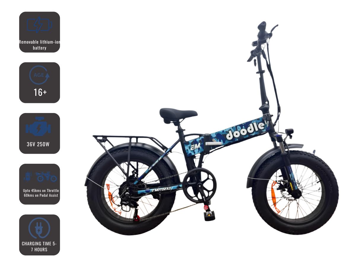 EMotorad Doodle V4 Pro Folding E-Bicycle