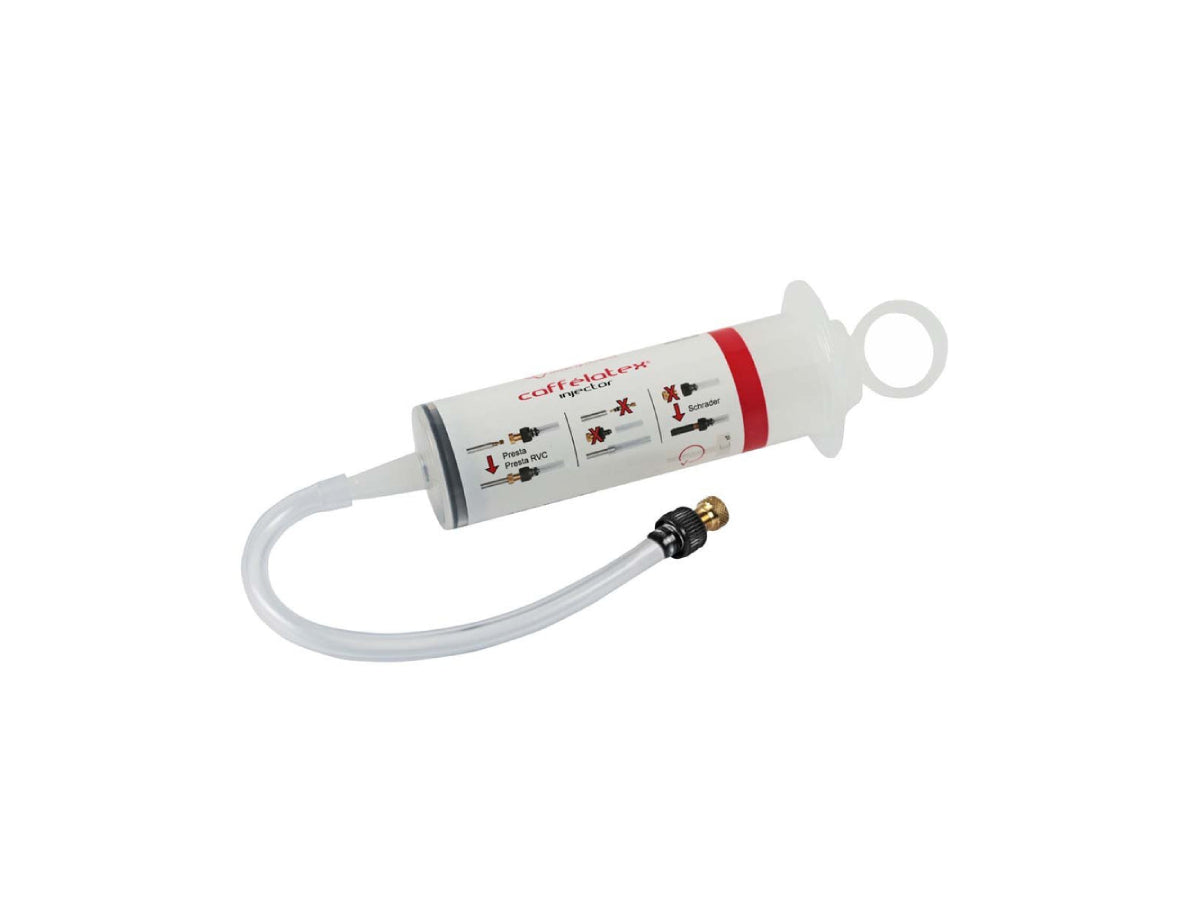 “Effetto Mariposa Caffelatex sealant injector – precise, mess-free application tool for tyre sealant”







