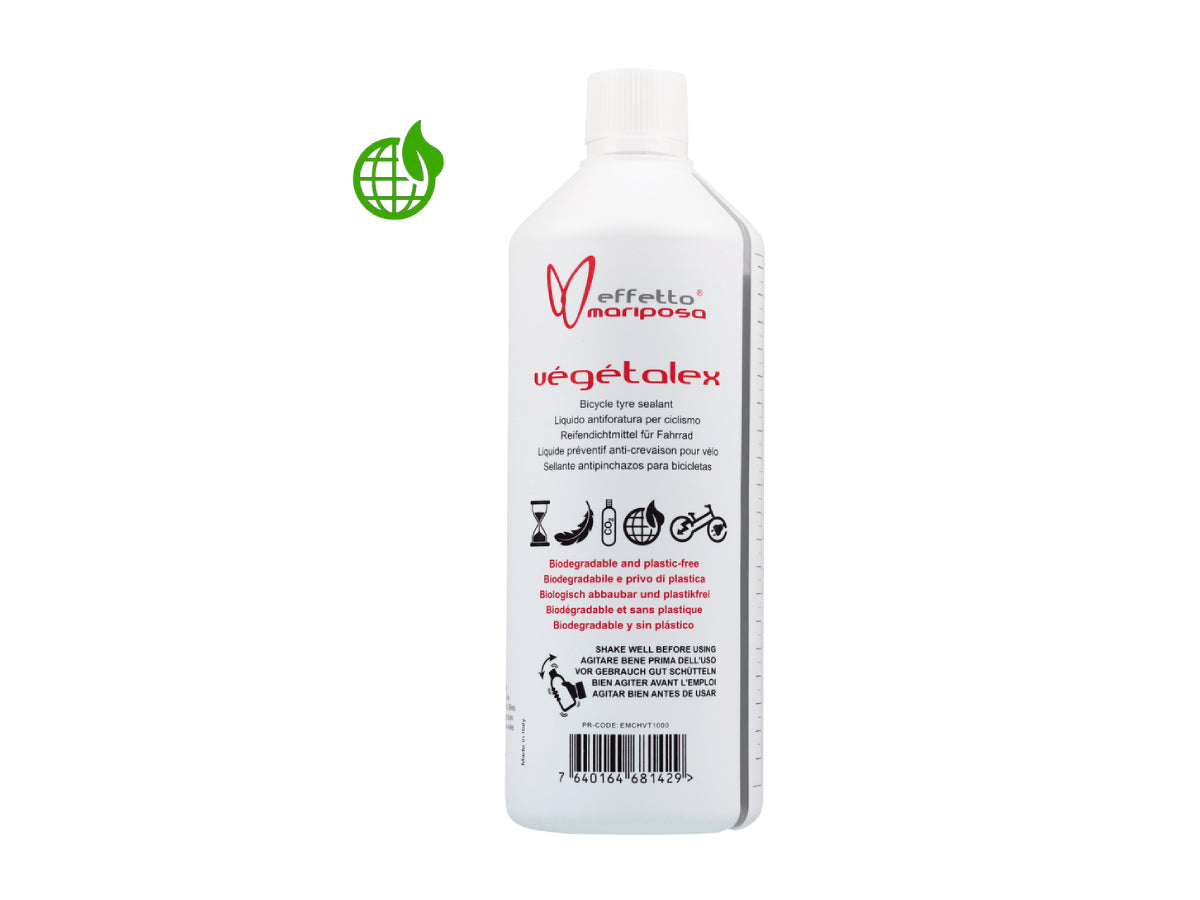 “Effetto Mariposa Végétalex tubeless sealant 1000ml – eco-friendly, latex-free bike tyre sealant”







