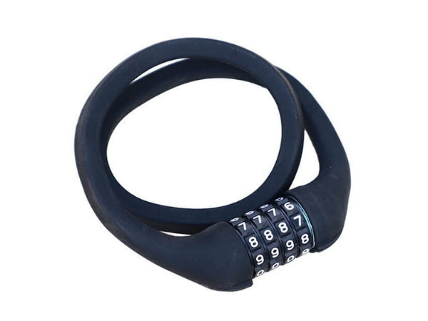 Firefox Bicycle Lock Spiral Combination Memory - Black