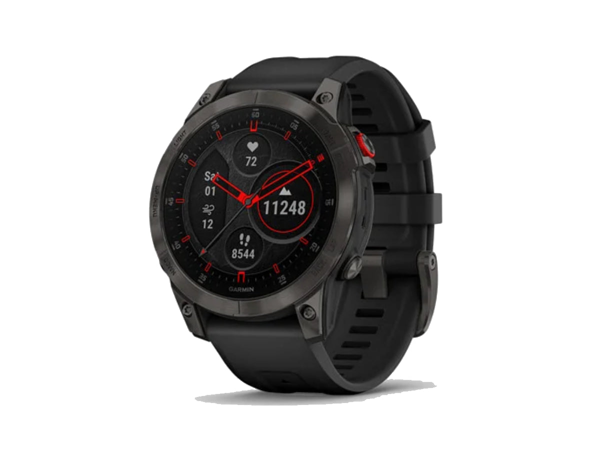 Garmin Epix Gen 2 - Black Carbon Gray DLC TI W/Silicone Band