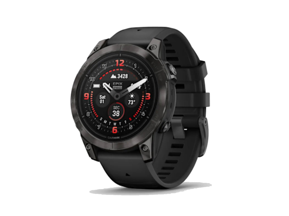 Garmin Epix Pro Gen 2 - Sapphire Carbon Gray DLC TI W/Black Band (47mm)