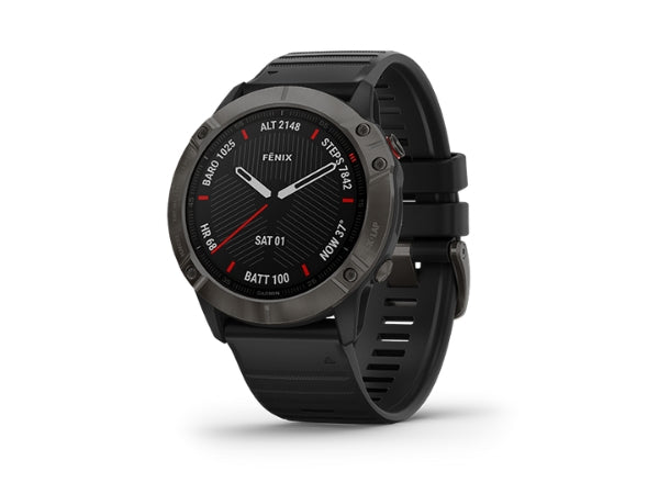 Garmin Fenix 6 - Carbon Grey/Black